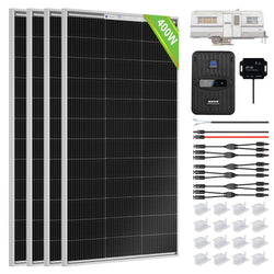 ECO-WORTHY 400W 12V (4x100W) Complete MPPT Off Grid Solar Kit