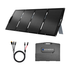 ECO-WORTHY 200W Portable Solar Panel for Outdoor Camping RV
