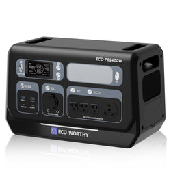 ECO-WORTHY 2400W Portable Power Station with 2048Wh Lithium Battery